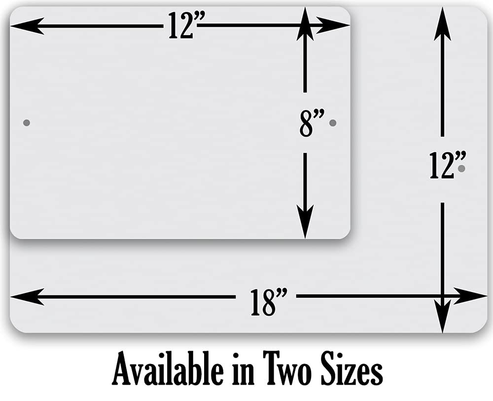 Metal Sign - Trespassers Will Be Composted - Durable Metal Sign - Use Indoor/Outdoor - Makes a Great Funny Garden Sign For Men and Women (8" x 12")