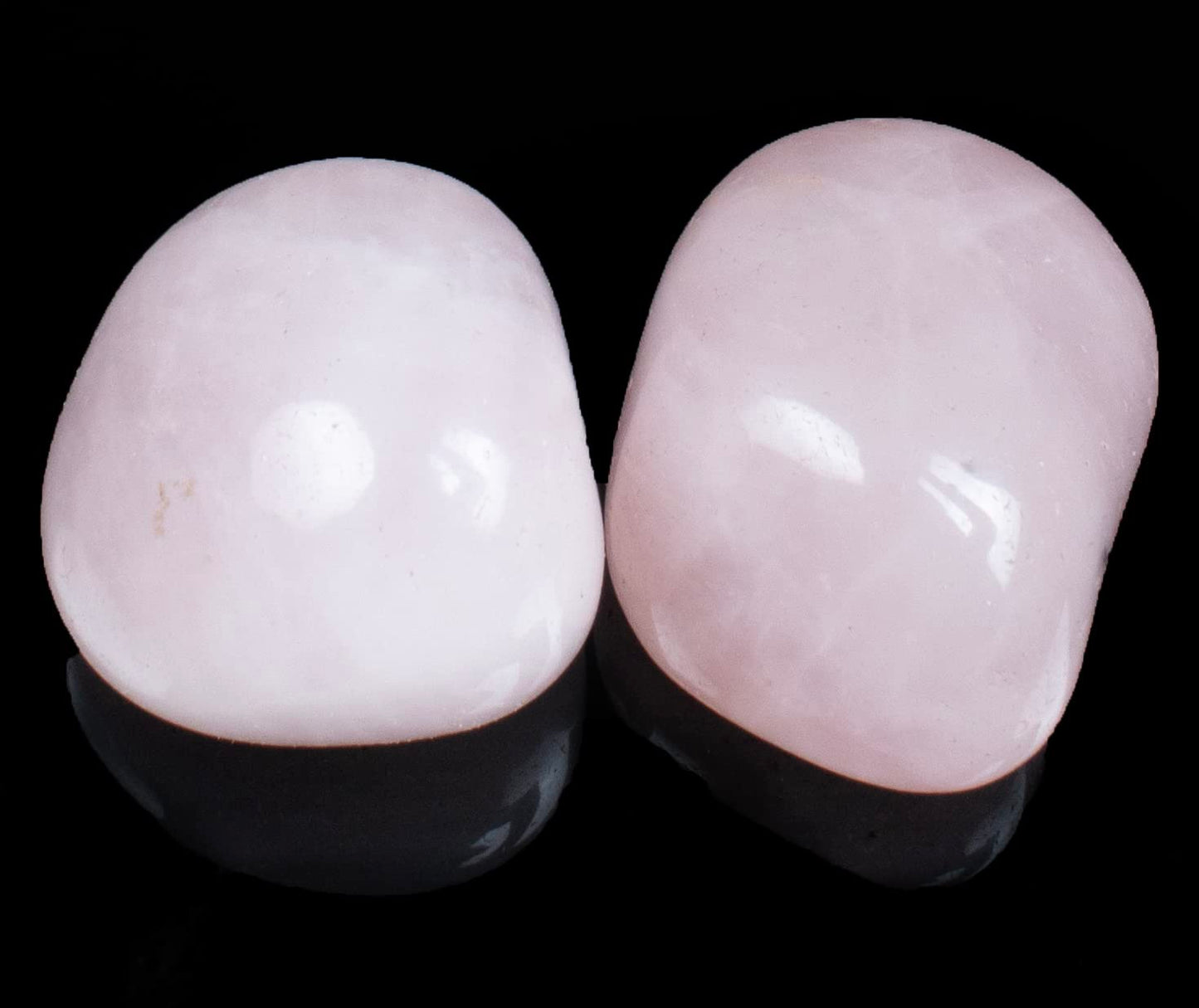 "300+ Carats, 2 Pcs Rose Quartz Polished Stones and Crystals, Tumbled Stones 2025mm Real Healing Stones for Beginners Used as Crystal Therapy, Meditation, Reiki, Thumb Stones Gift for Rock Collection"