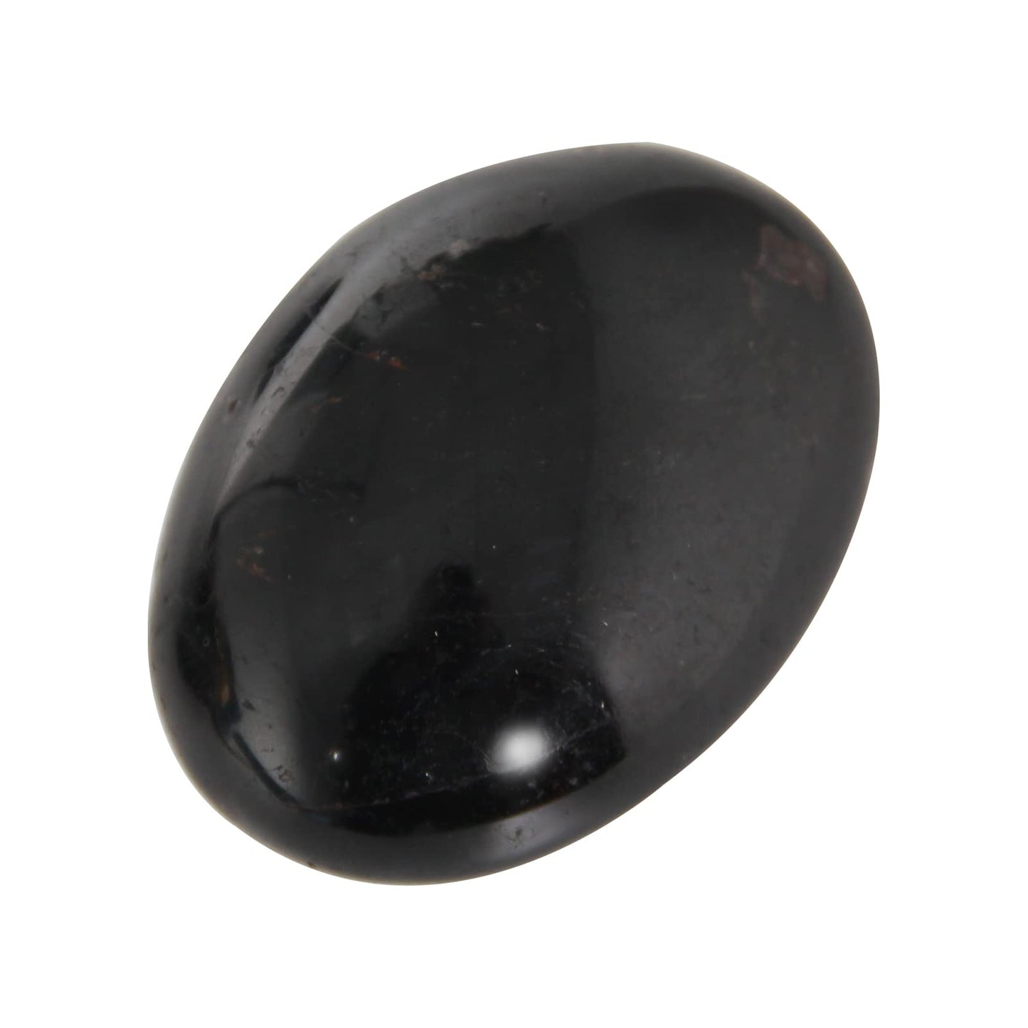 Orientrea Black Tourmaline Stone - 4 Pcs Black Tourmaline Palm Stone Pocket Energy Stone, Smooth Healing Crystal and Worry Stones