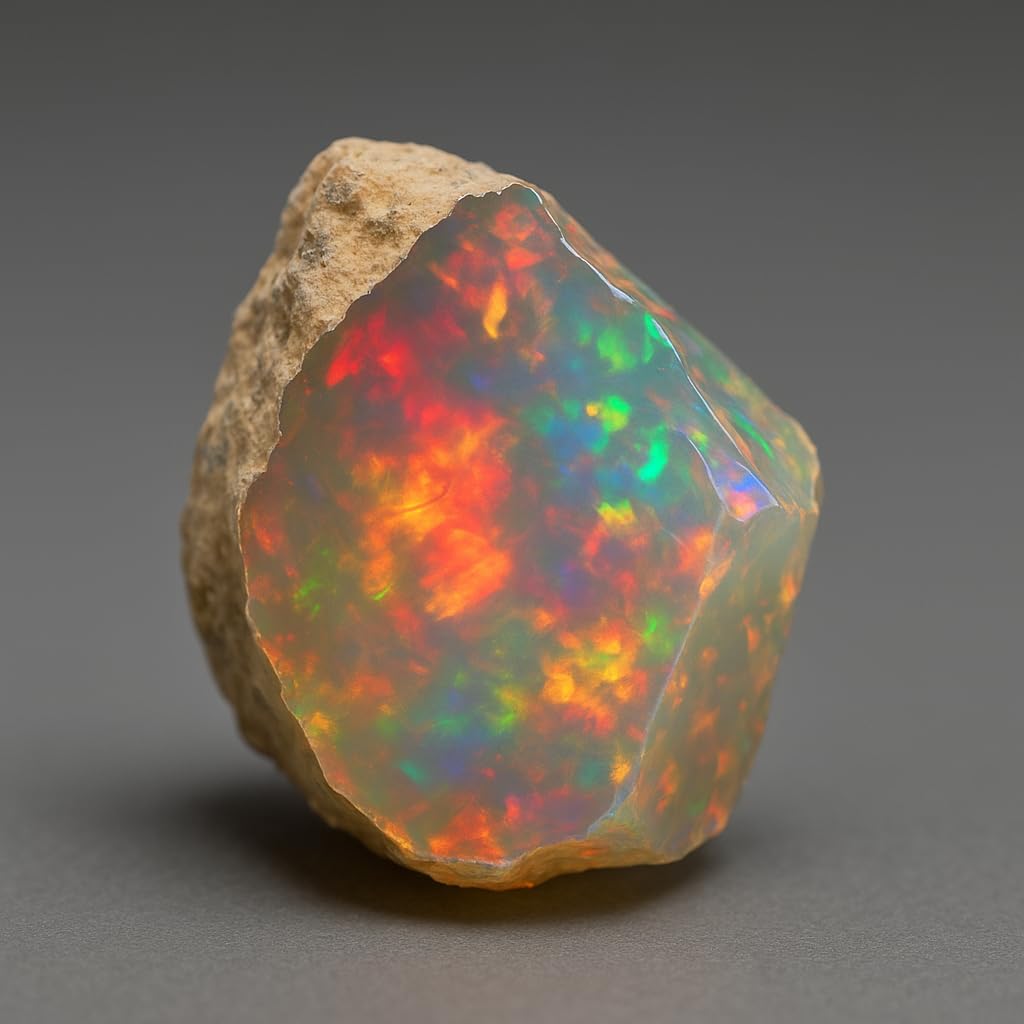 Raw Ethiopian Opal Rough Lot โ Natural Welo Fire Opals AA+ Grade, 7.55 Carats (5-10mm) โ Untreated Gemstones for Jewelry Making, Healing Crystals & Collectors