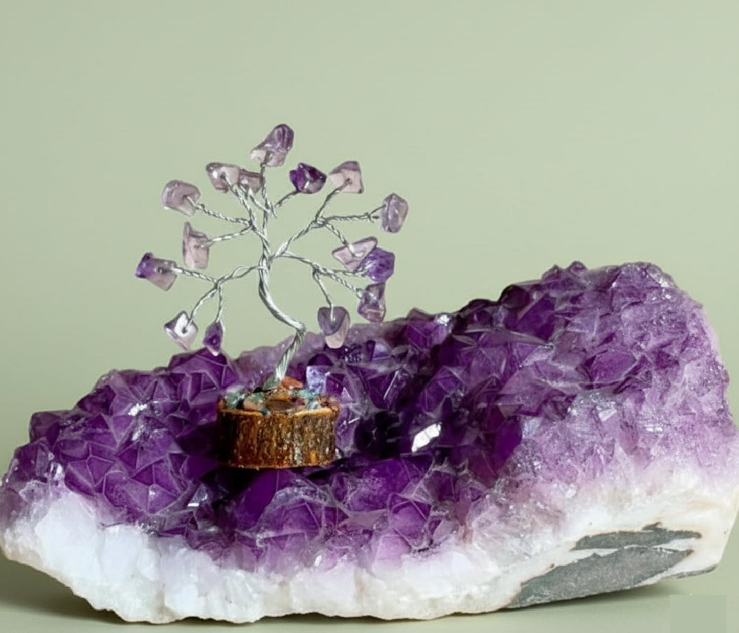 Crystal Tree Set of 12, Thoughtful Gifts for Women, Office Desk Decoration, Home, Shelf Decor for Positive Energy, Money, Reiki Healing, Good Luck, Birthday Gifts for Mom Love Ones