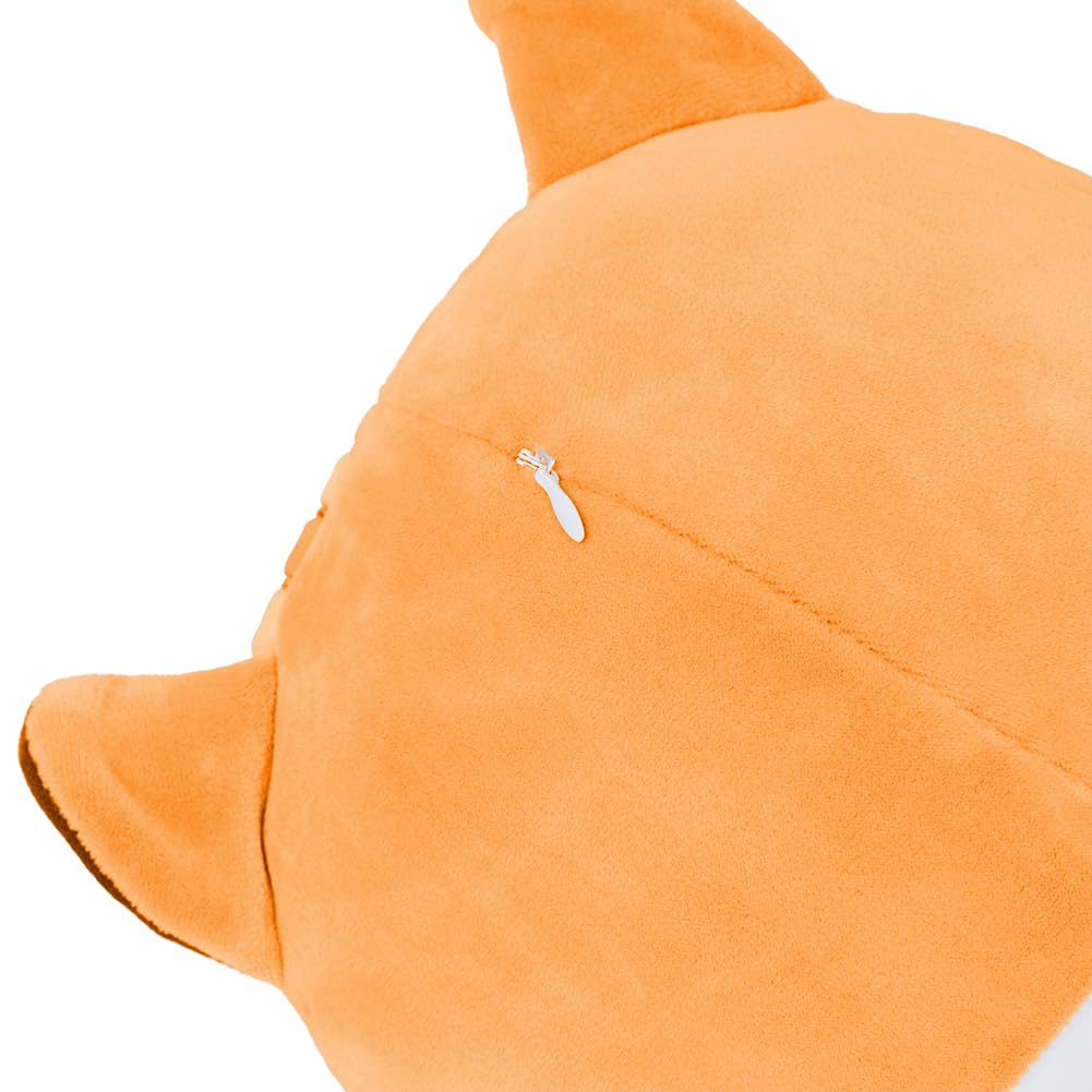 SNOWOLF Cute Long Cat Plush Body Pillow, Kawaii Cat Plushie Toys Cuddle Cartoon Stuffed Animals Soft Kitten Throw Pillow Doll Gift for Kids Girls Boys (43.3", Orange)
