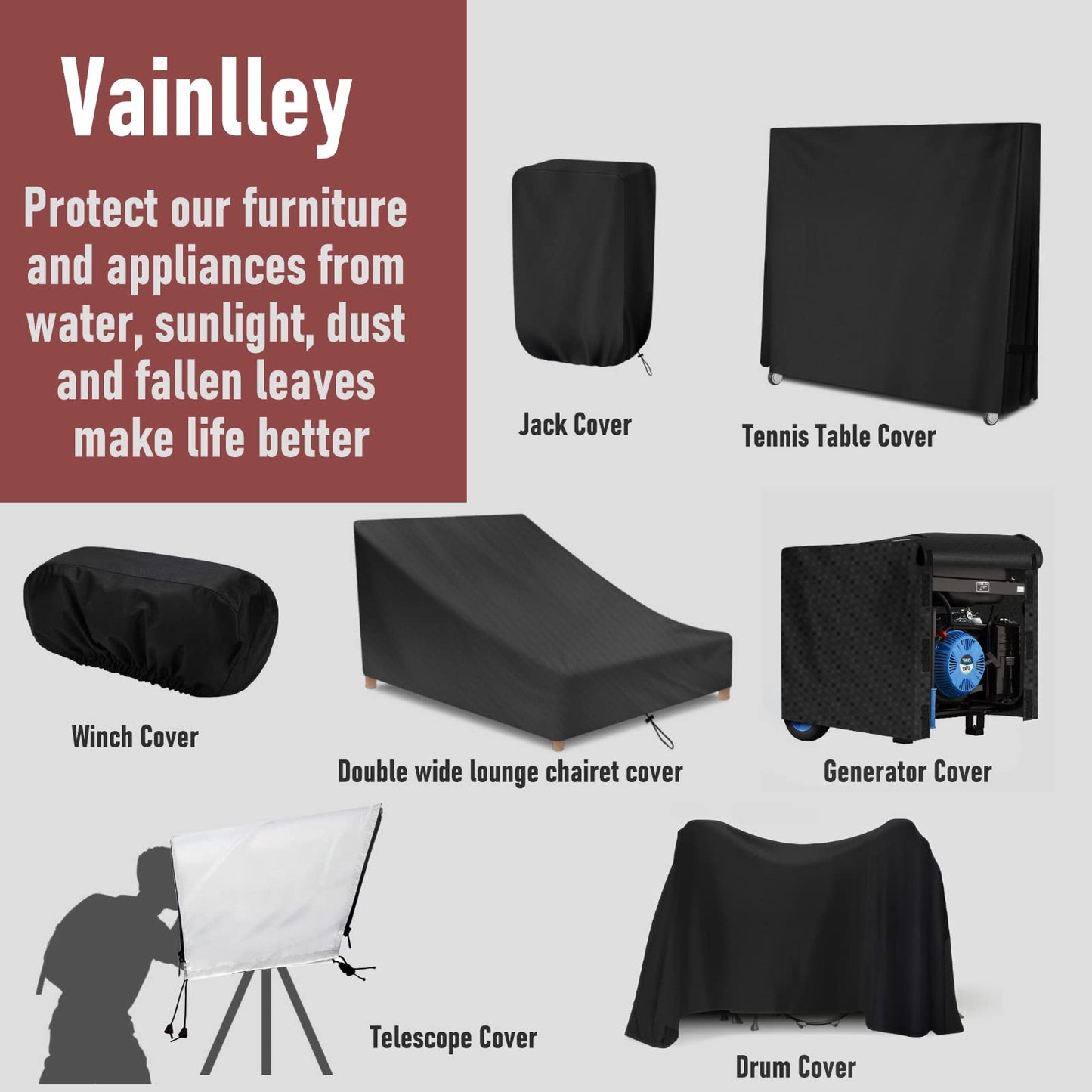 Chiminea Cover Outdoor Waterproof Chiminea Fire Pit Cover Heavy Duty Durable Chimineas Protection Cover with Drawstring (Black, 24D x 48H in)