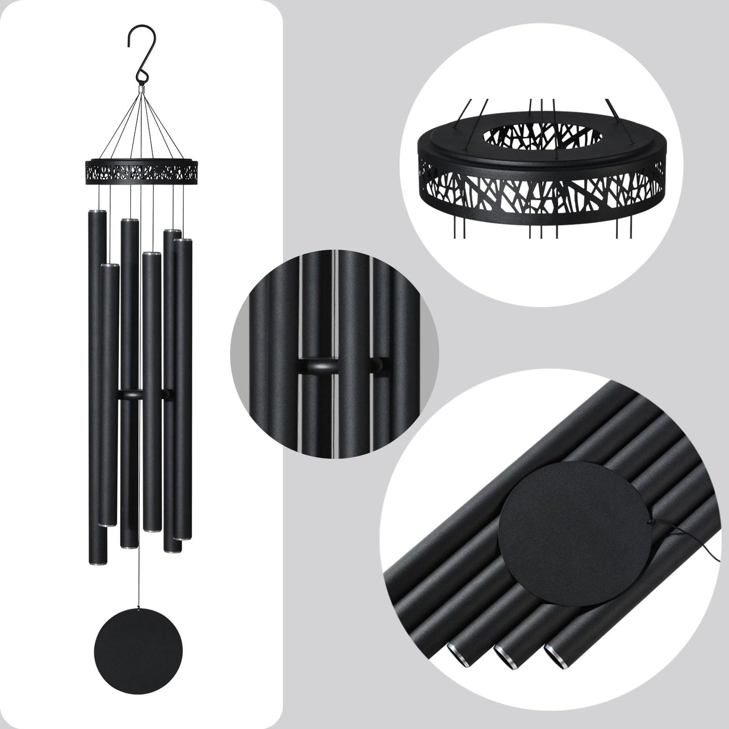 60" Extra Large Wind Chimes for Outside Deep Tone, Sympathy Gifts Memorial Wind Chimes Outdoor Clearance, Church Chime for Garden,Yard,Patio & Lawn