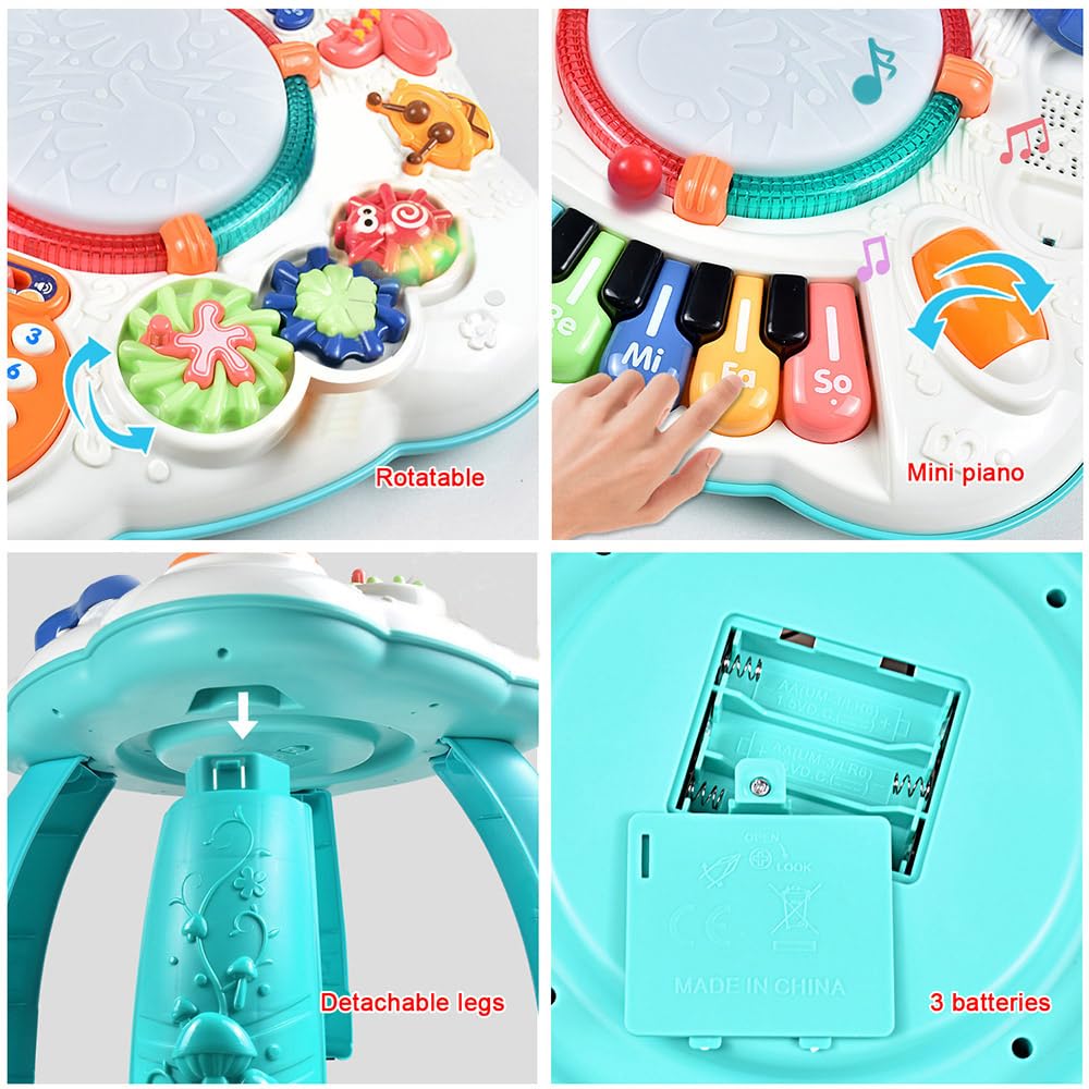 WEYARIXA Baby Toy- Engaging Baby Musical Toys for 6 12 18 Months Old- Safe, Sturdy, and Fun (11.8 x 11.8 x 12.2 inches)