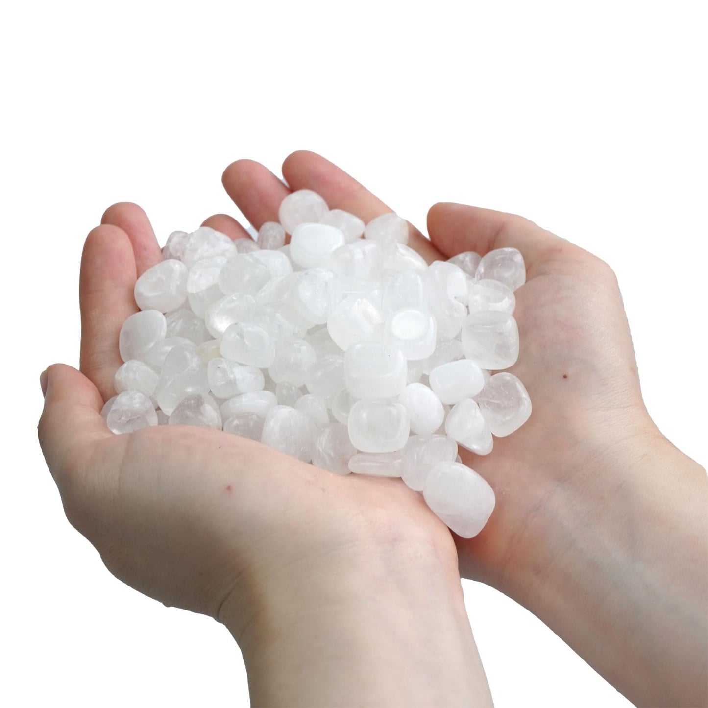 Sisamn Clear Quartz Crystal Chips, 3lb Bulk Polished Tumbled Stones โ Natural Healing Crystals for Reiki, Meditation, Energy Balancing, Jewelry Making, Home Decor & Gifts