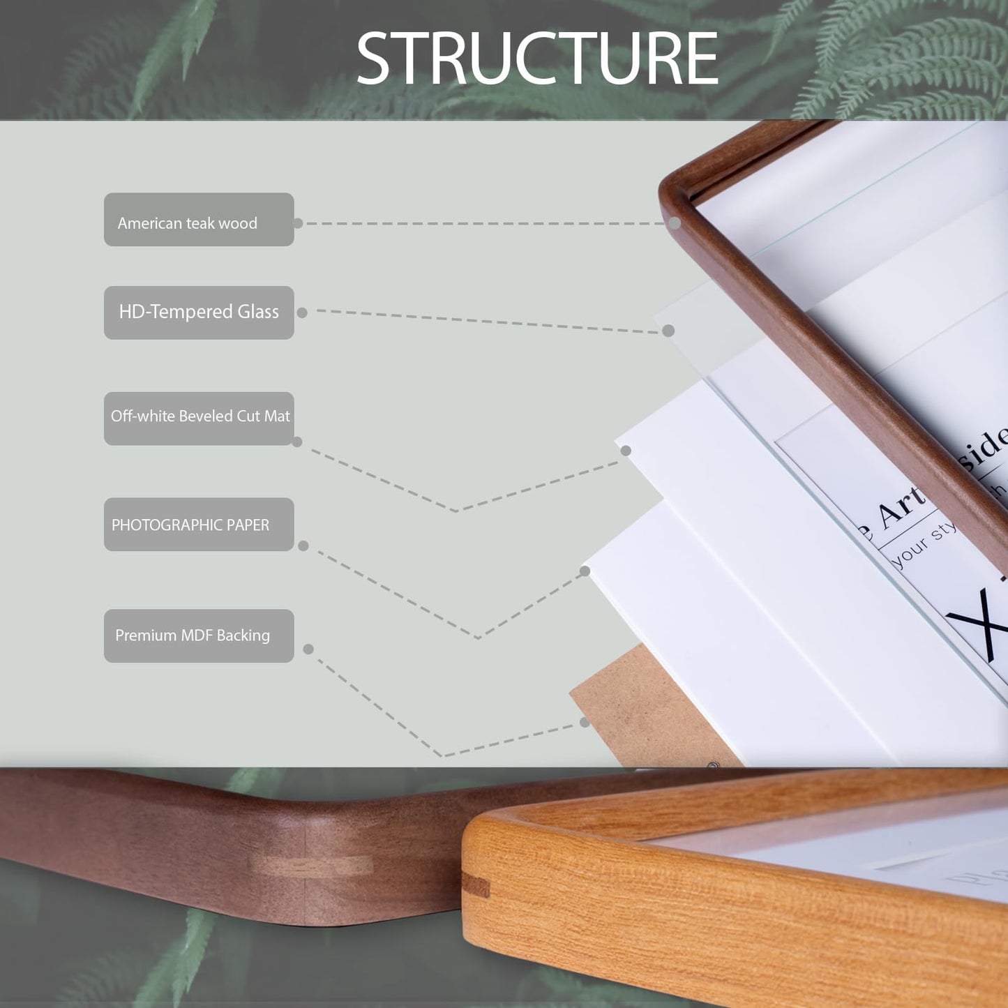 Xzwenru 4x6 Picture Frame Set of 2,Solid Walnut Wood Frame with Real Glass,Rounded Edge Wooden Photo Frame Matted to 4x6 Photo without mat or 3.5x5 picture with mat, For TableTop and Wall Decoration.
