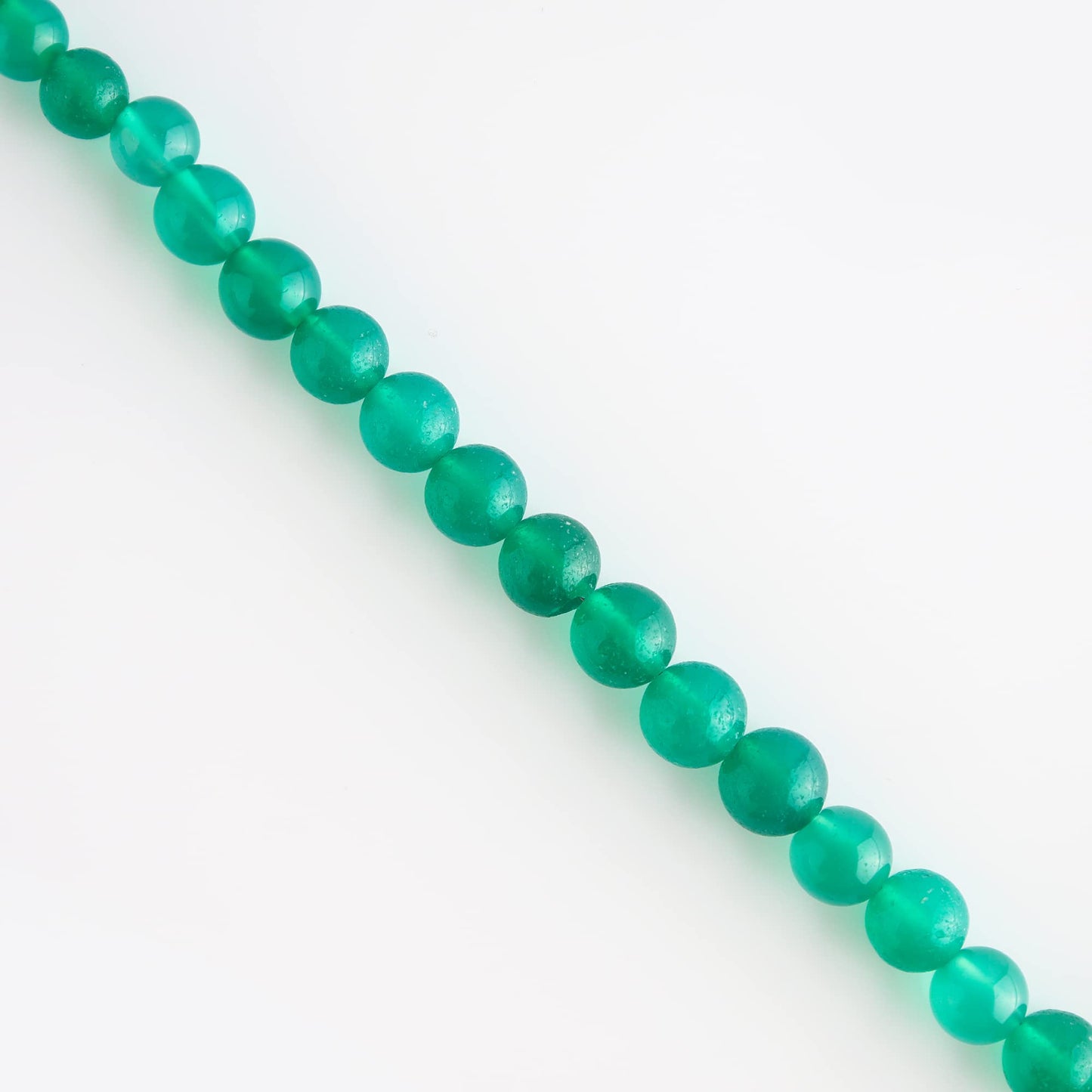 Natural Green Onyx Gemstone Plain Rounds With Ball Bracelet for Women, Crystal Gems Healing Bracelets, Chakra Stone Bead Bracelets, Stone Weight Approx 33 to 35 Carats Stone Size Approx 2 to 2.5mm