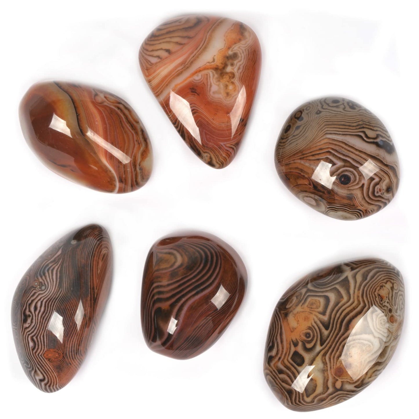 Justinstones 1LB Large Dream Agate Tumbled Polished Natural Crystal Healing Pocket Stones Rock Collection