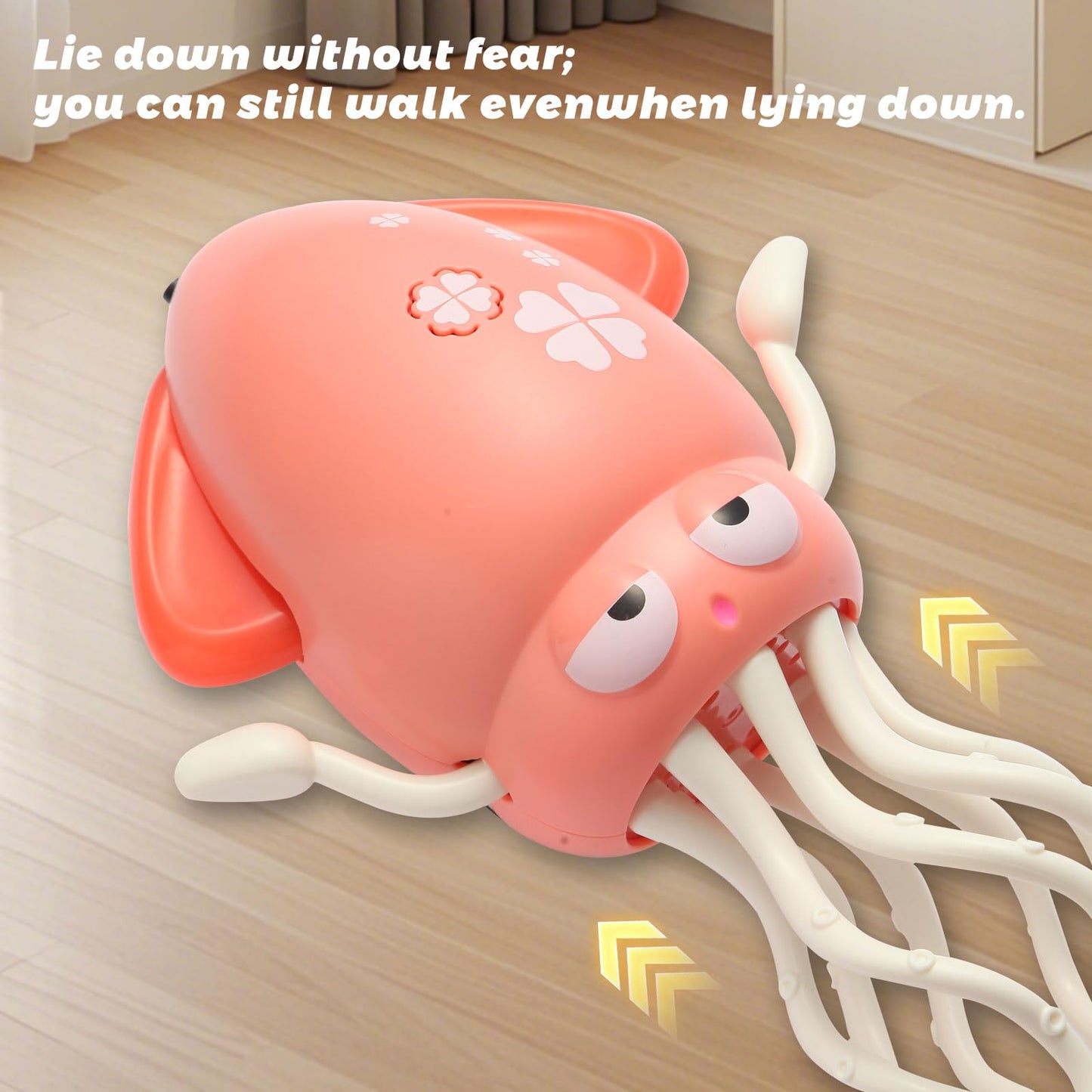 Anpole Electric Dancing Squid Toys,Automatic Obstacle Avoidance Sensor Toys Upright & Crawling Two Modes,Rechargeable Magic Dancing Music Squid for Kids Boy Girl Birthday Gifts