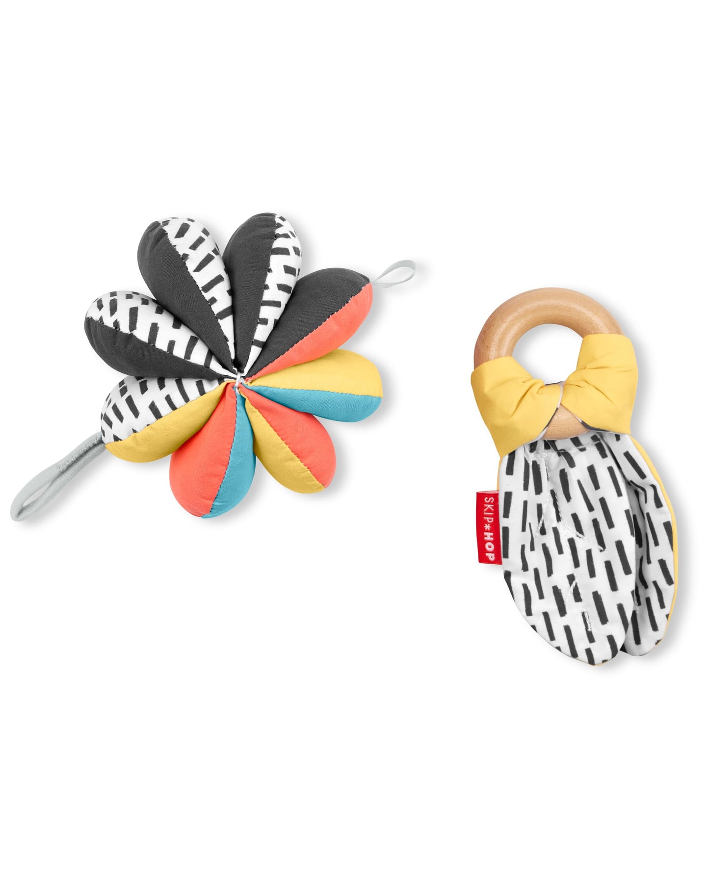 Skip Hop 3-in-1 Baby Activity & Teether Stroller Toy, Montessori Inspired 3-in-1 Stroller Toy