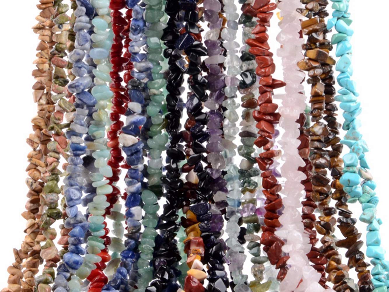 Natural Chip Stone Beads Black Stripe Rhodochrosite 5-8mm About 400 Pieces Irregular Gemstones Crystal Loose Bead Hole Drilled DIY for Bracelet Jewelry Making (5-8mm, Black Stripe Rhodochrosite)