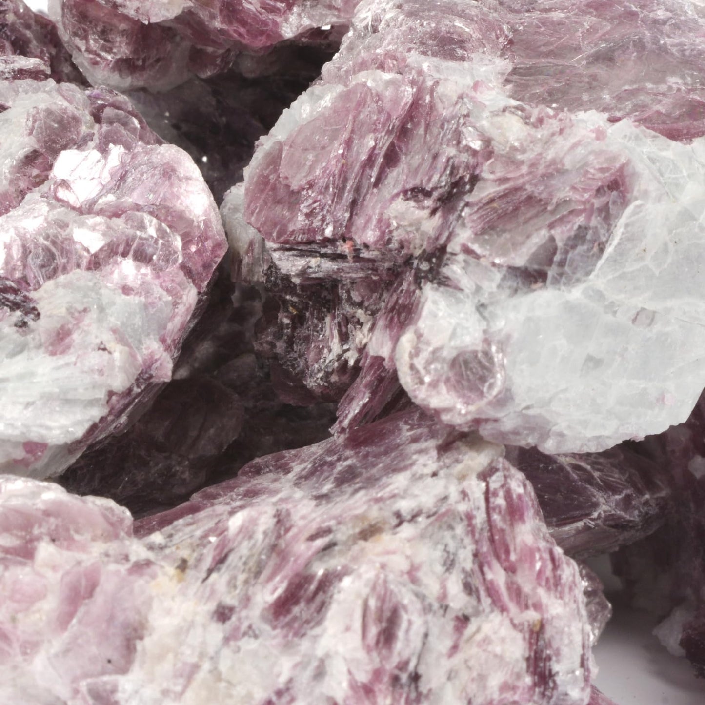 Justinstones 1/2LB Large Raw Purple Mica Natural Crystal Healing Stones Rock Collection