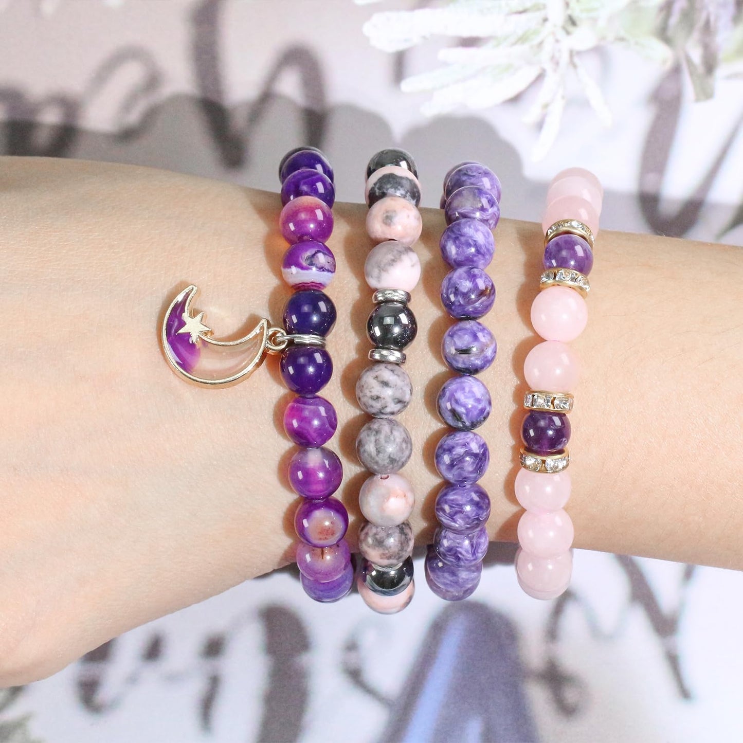 8mm Natural Gemstone Lava Round Loose Beads for Jewelry Making DIY Bracelet Necklace (45-48pcs/strand)