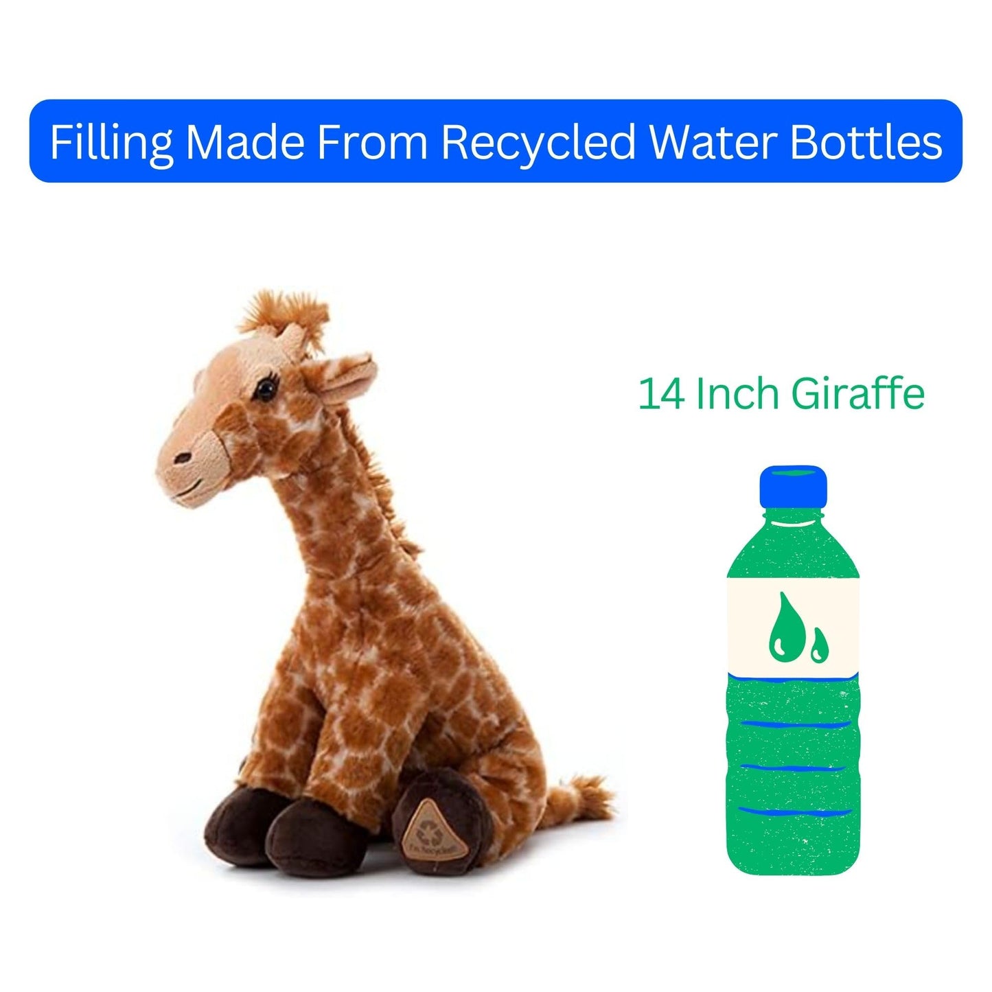 The Petting Zoo Giraffe Stuffed Animal, Gifts for Kids, Wild Onez Zoo Animals, Giraffe Plush Toy 14 inches