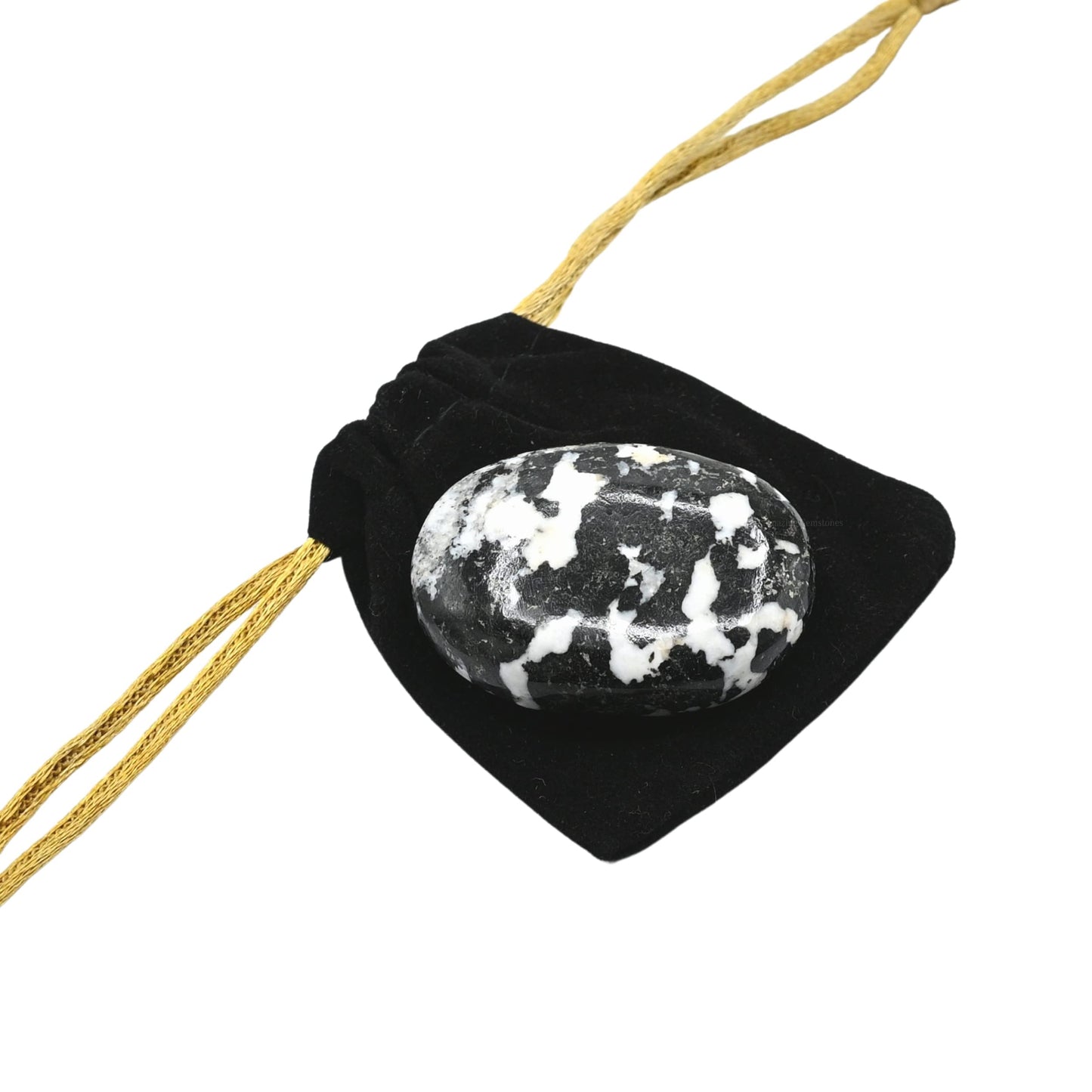 Amazing Gemstone Black and White Tourmaline Crystals and Healing Stones - Large Palm Stone Crystals Piedra - Crystal for Good Luck, Positive Energy, Meditation - Unique Stocking Stuffers, Gifts Women
