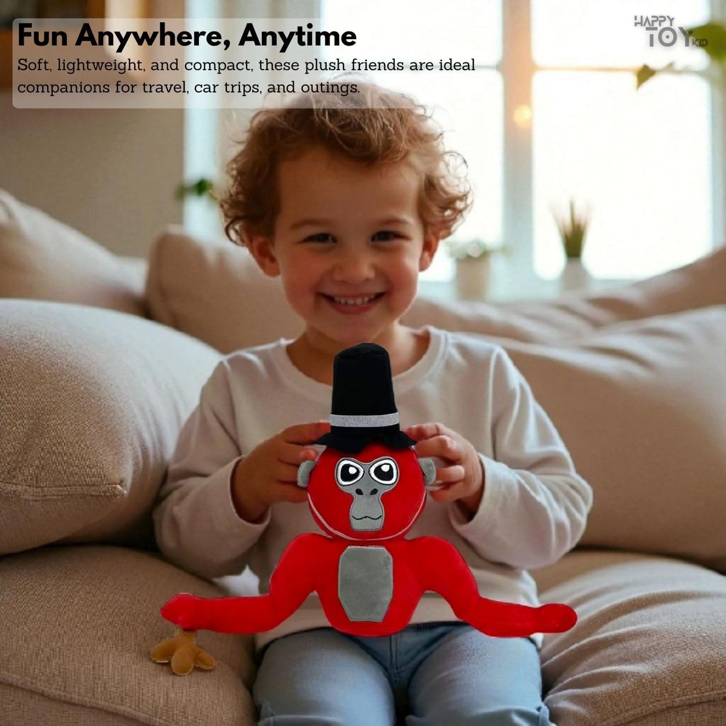 HappyToy Kid Plush Toys β Set of 4 Soft Stuffed Animals for Kids, Gifting, Cuddling, Travel & Play β Premium Quality Soft Toys Set