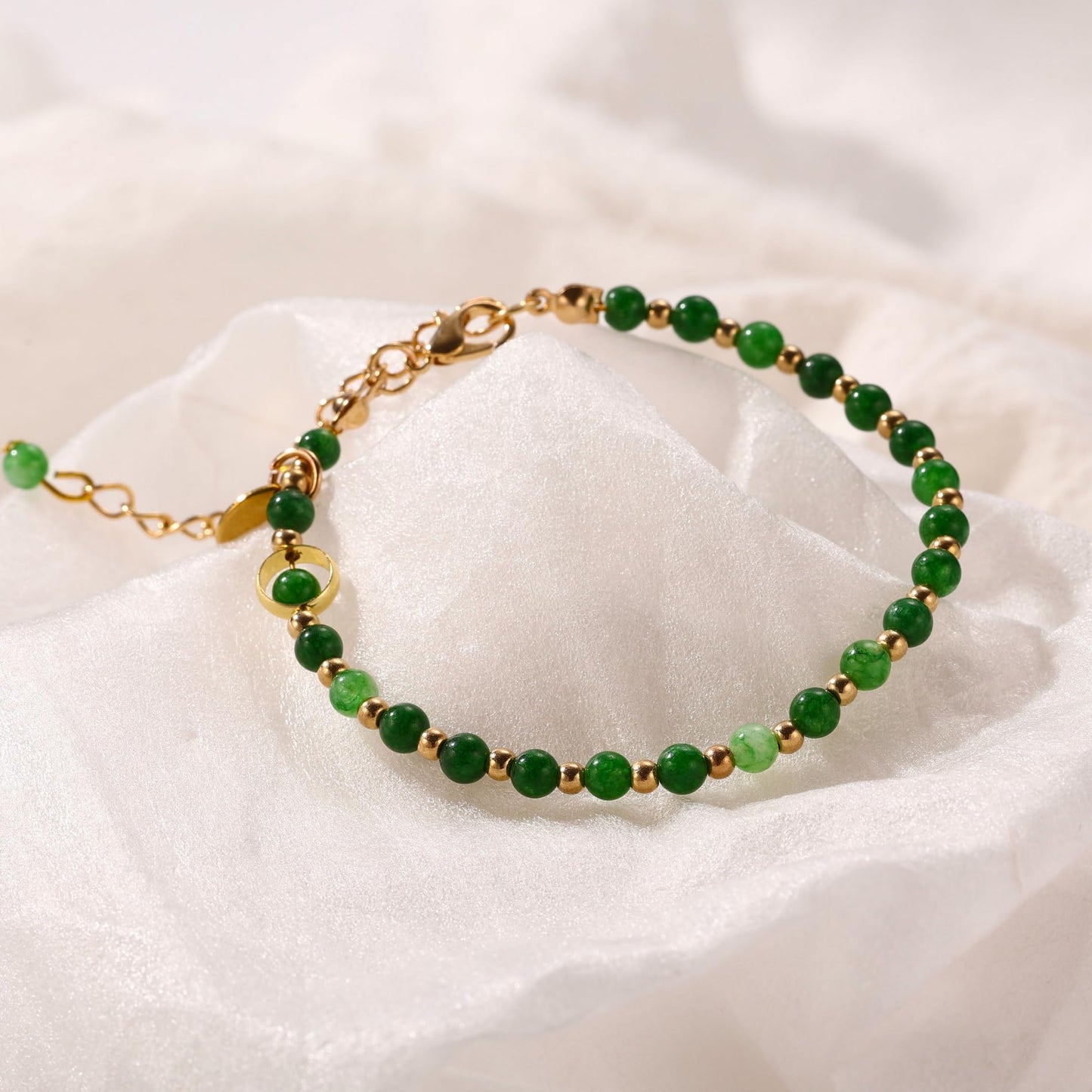 OTXIXTO Beaded Bracelets for Women 4mm Natural Gemstone Energy Chakra Healing Crystal Bracelet Dainty Handmade Jewelry Gifts - B1