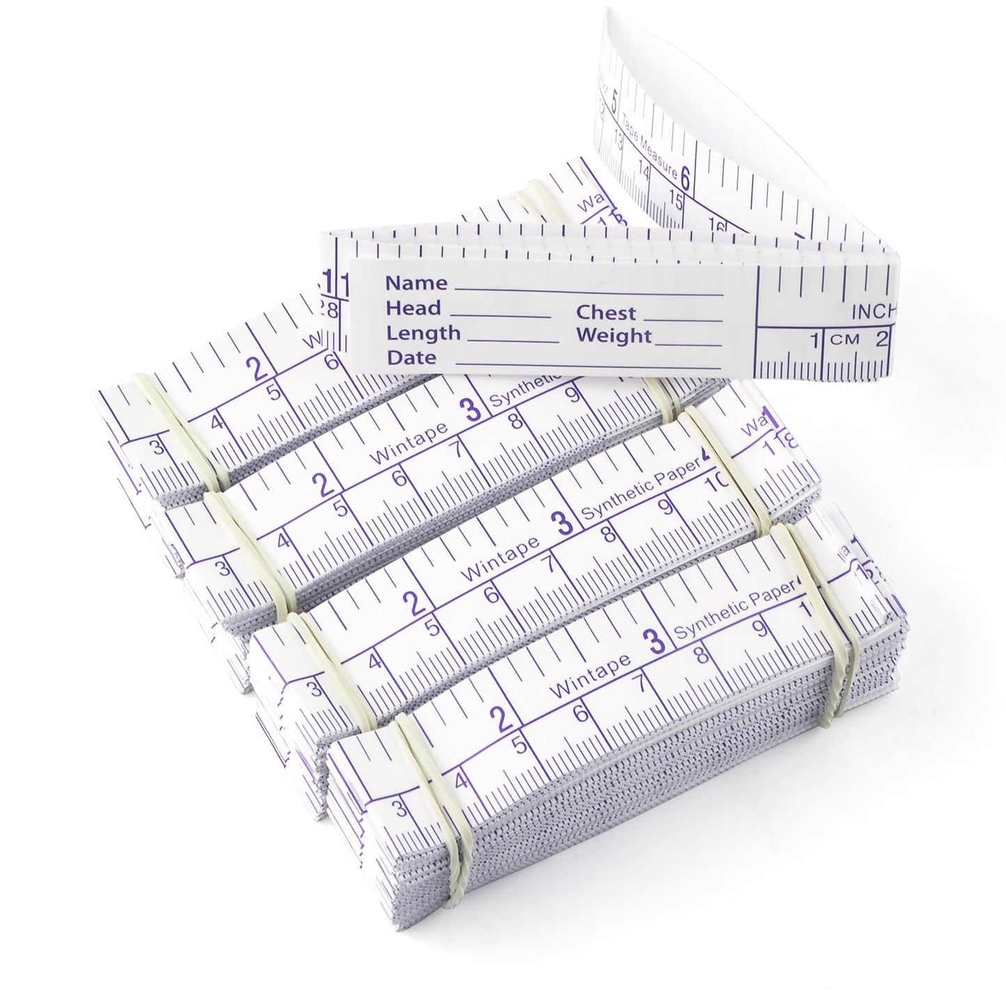 VAXATO (Pack of 100) 24Inch/60CM Paper Tape Measure, Disposable Wound Measuring Rulers,Educare Measuring Tape, Wound Measurement Tools, Medical Measurement Ruler