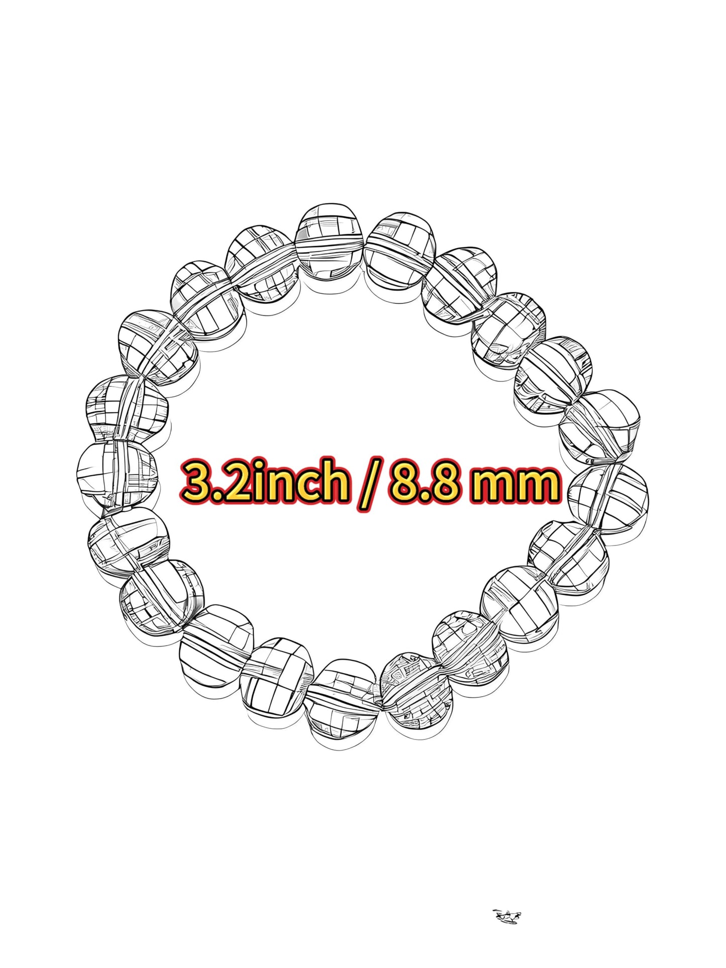 IETWIPNO Stretch Crystal Bracelet for Women,Elastic Beaded Bracelets Set of 1,Multicolor Healing Stone Adjustable Bangle, (10MM Round White AB)