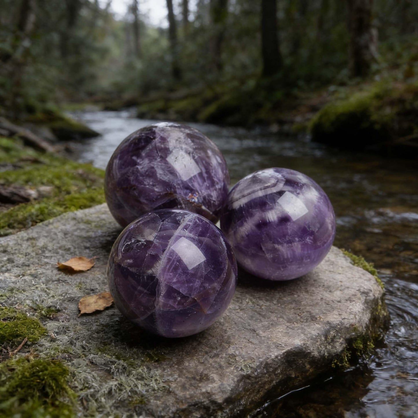 AierCrystal Natural Stone Crystal Sphere Feng Shui Home Decoration Ball Positive Energy Scrying Orb for Meditation Tool for Spiritual Space Purification Globe(Diameter5-6cm Amethyst Sphere)