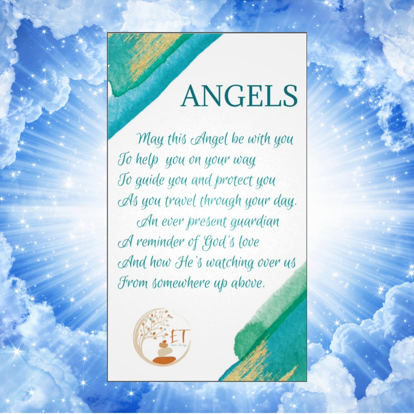 Earth Therapy Pocket Guardian Angel with Serenity Prayer Card - RED Obsidian Natural Crystal Healing Stone Figurine - Gift for Yourselves and Your Loved Ones……