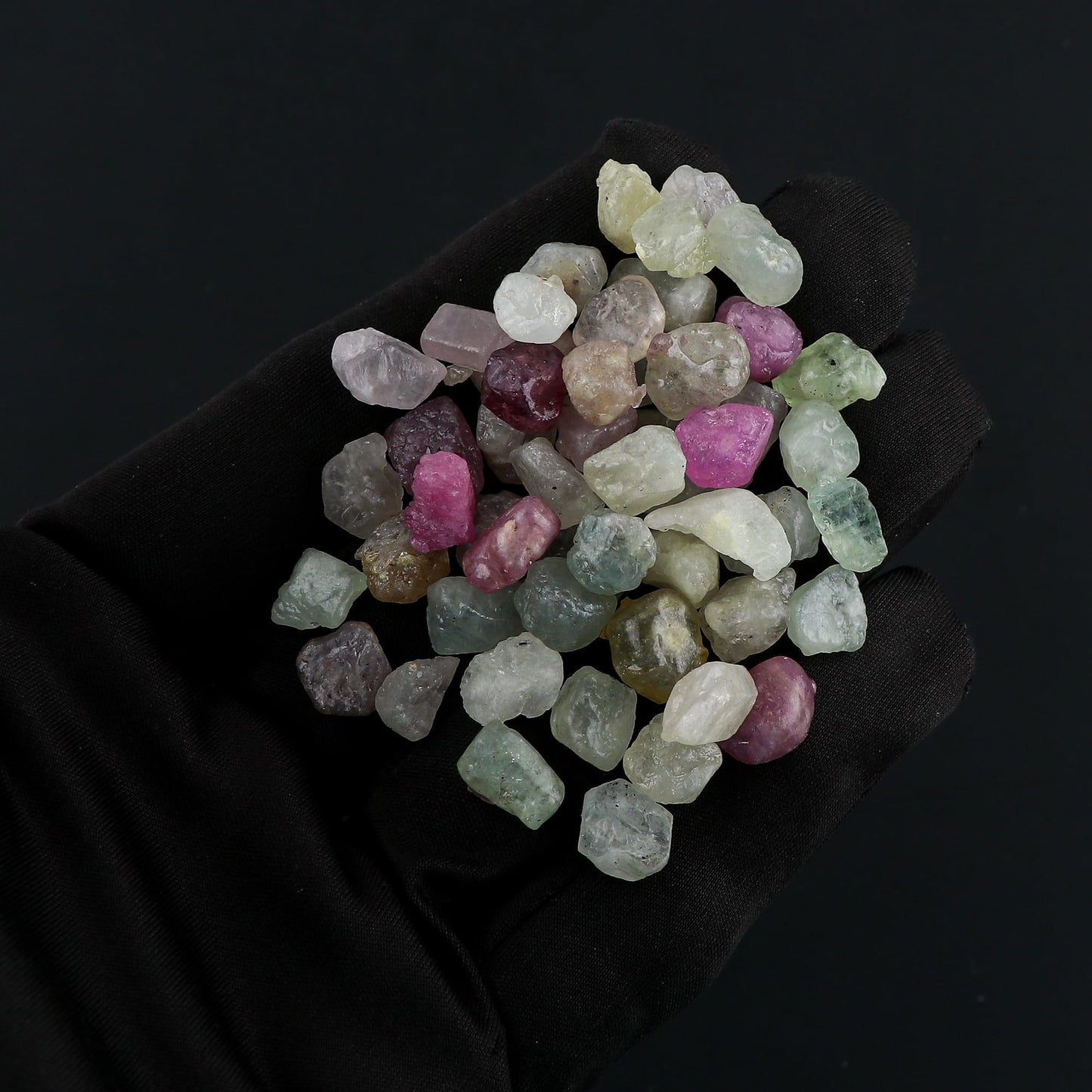 CRYSTALIS (250 ct.) Natural Multi Sapphire Loose Gemstone Wholesale Bulk Rough Jewelry Making Supply, Chakra & Healing Raw Stones, Wire Wrapping, DIY, Gem Collection, (Size : 8-12mm)