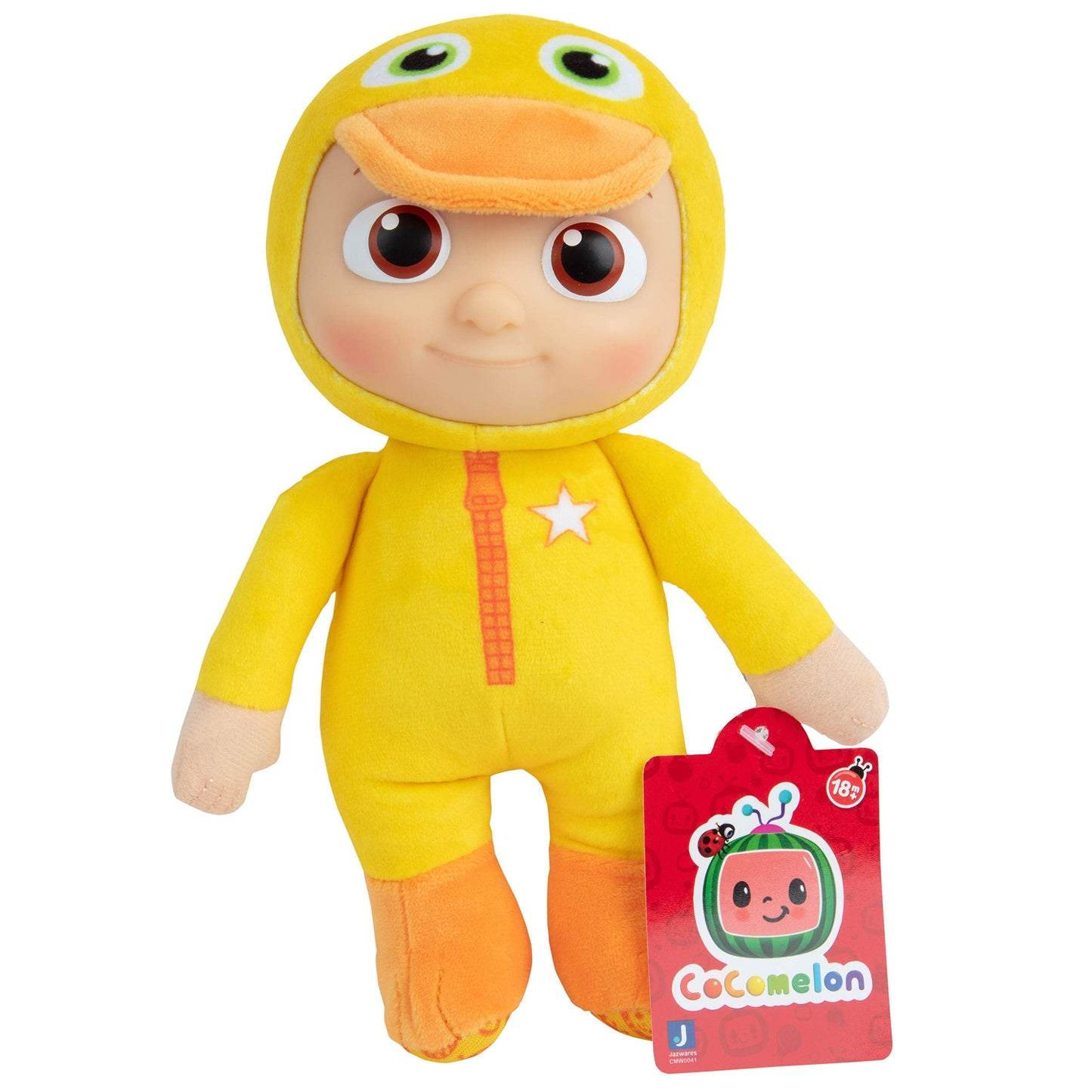 CoComelon 8" JJ Puppy & Duck Plush 2-Pack - Officially Licensed - Soft Stuffed Animal Doll Toy Figure - Gift for Kids, Boys, Girls, Toddlers, Preschoolers 18+mo