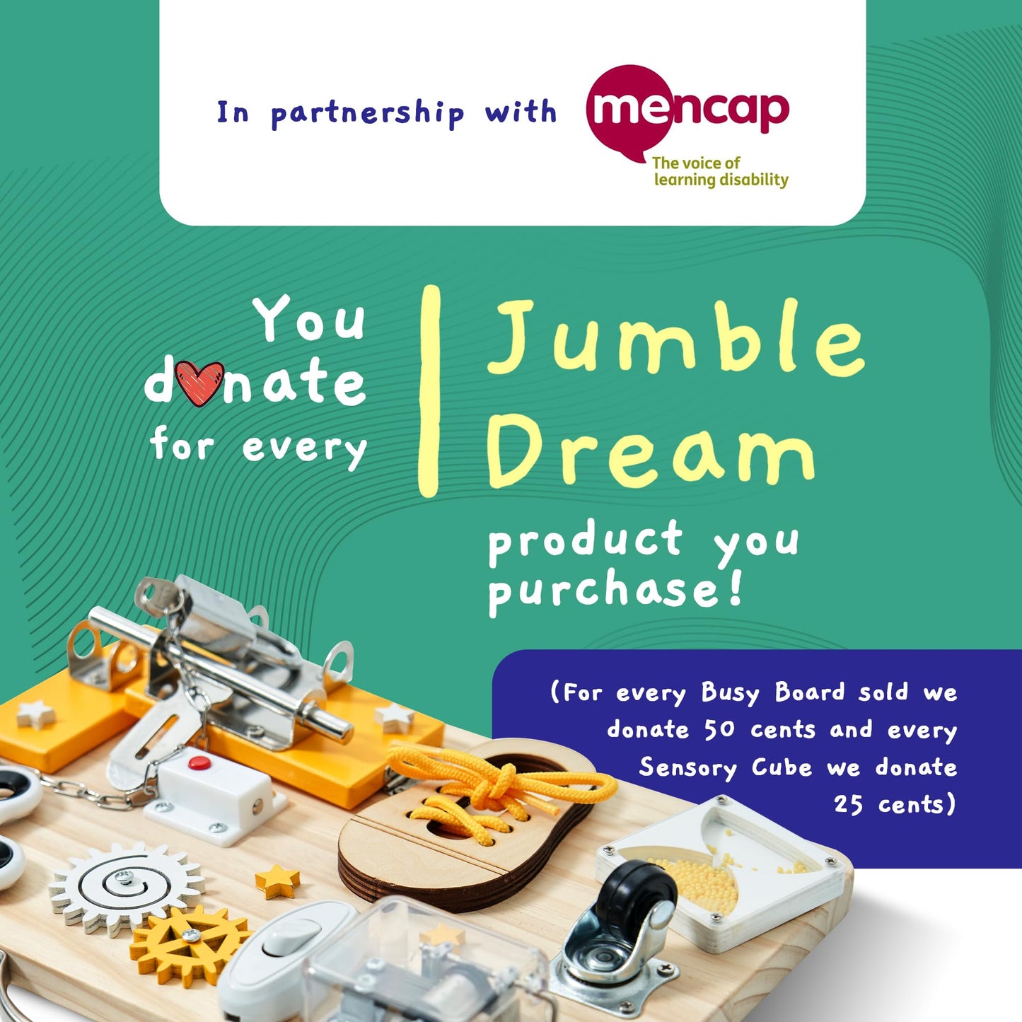 Jumble Dream Wooden Busy Board Montessori Toys for Toddlers and Educational Sensory Busy Board Autism Products & ADHD Activity Board for Learning - Kids Travel Toys for Toddlers Age 1 2 3 4 Years