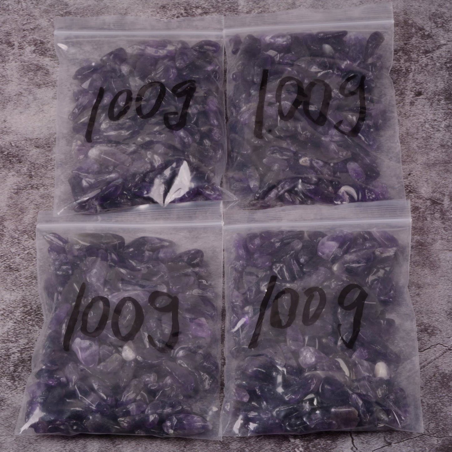 Natural Amethyst Polished Chips Crushed Tumbled Stone Crystal Healing Embellishments 100 grams