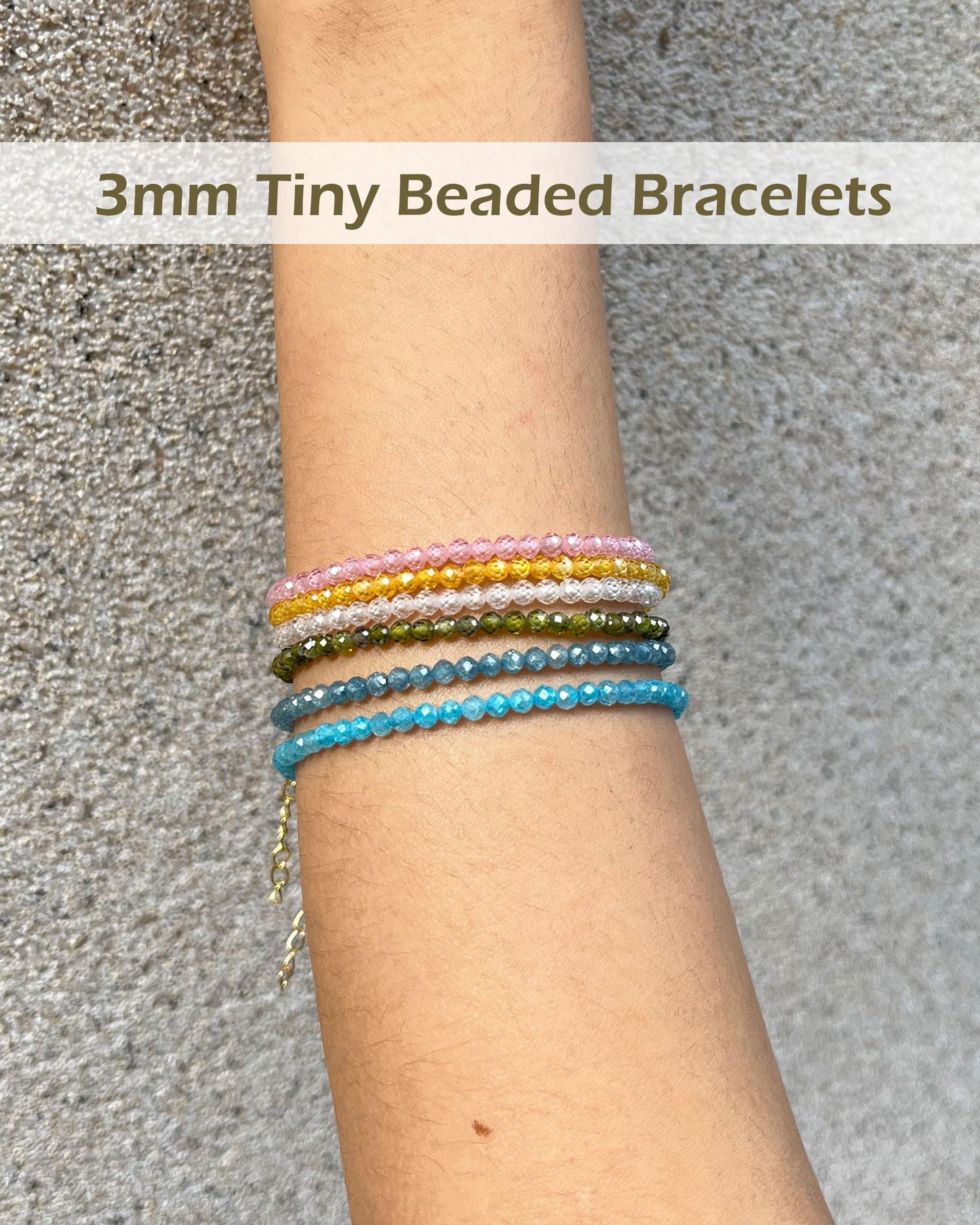 Withgenes Bohemian Bracelet for Women Boho Beaded Gemstone Bracelets Natural Stones Gold Plated Link Bracelet Valentines Mother's Day Gifts for Her, Sky Blue