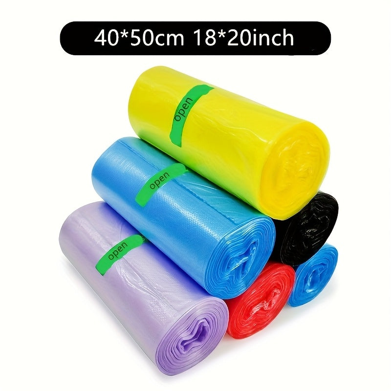 Drawstring Garbage Bag 4 Gallon Thickened Bag Suitable For Bathroom, Kitchen, Toilet, Living Room Automatic Closure Garbage Bag Disposable Small Garbage Bag 18*20 Inches