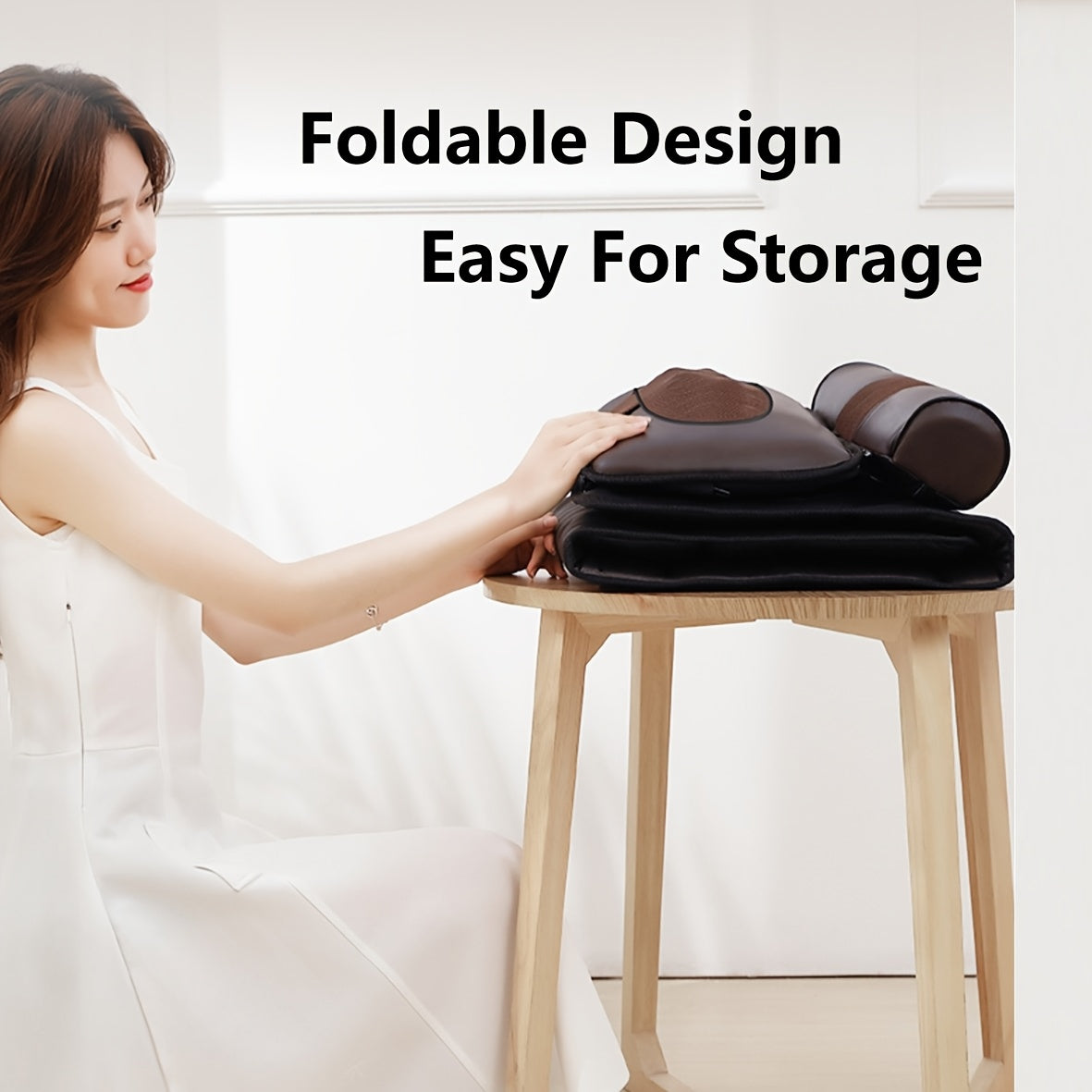 Full Body Massage Pad, 10-zone Wave Vibration, Kneading Massage Pillow, Foot Calf Massage, Back Hot Compress, Storage Bag Included. Mother's Day Gift, Fathers Day Gif
