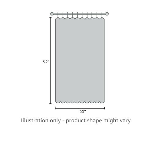 SMILE WEAVER Grey Blackout Curtains for Living Room 63 Inch Long 2 Panels,Room Darkening Curtain-Star Print Design Noise Reducing Thermal Insulated Light Blocking Bedroom Window Drapes