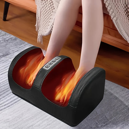 Nuvrek Foot Massager, Perfect for Athletes Foot Muscle Relaxation with Compression Heating, Promotes Blood Circulation, Father's Day Gift Mother's Day Gift, Black