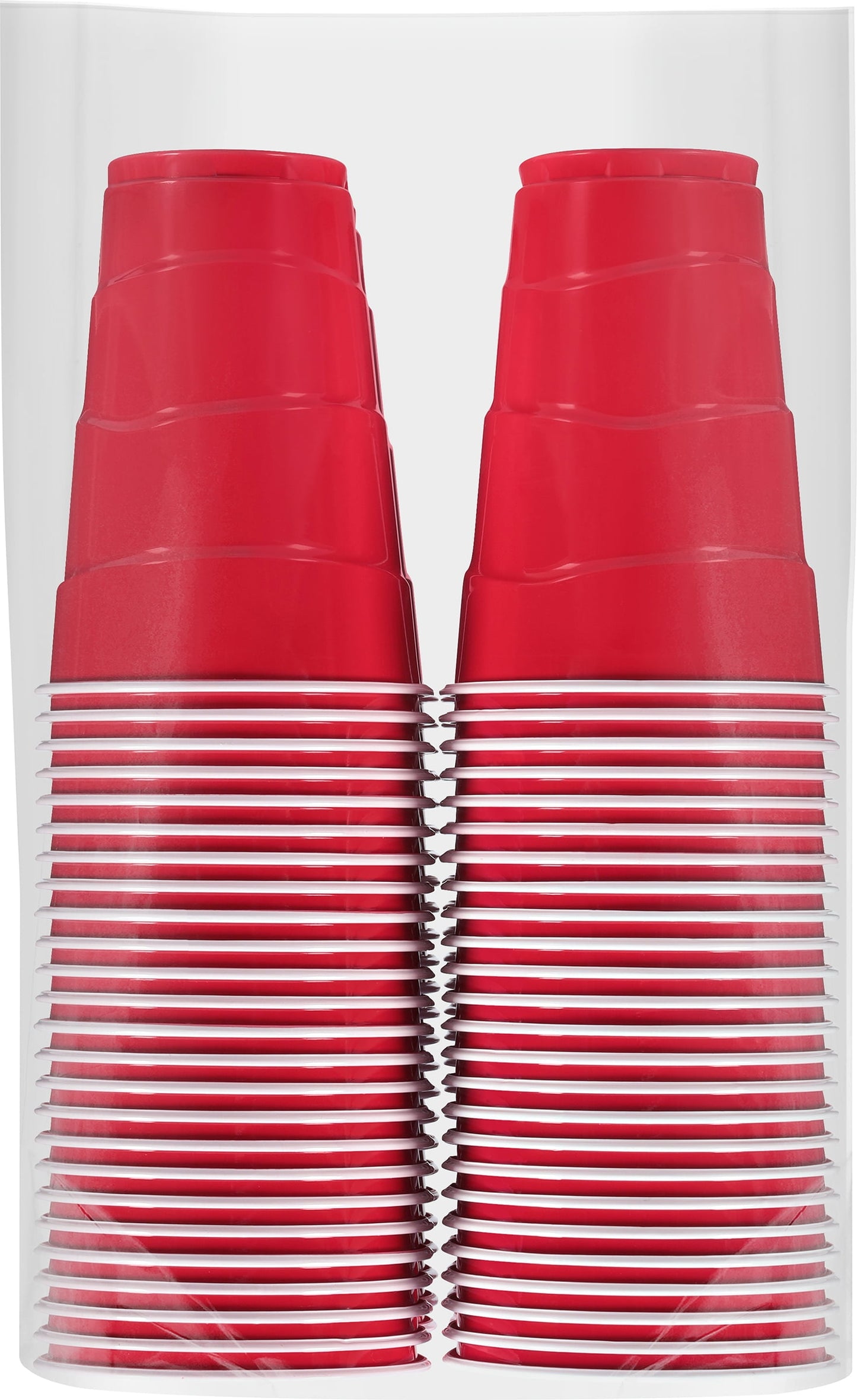 Great Value Everyday Disposable Plastic Party Cups, Red, 18 oz, 100 Count