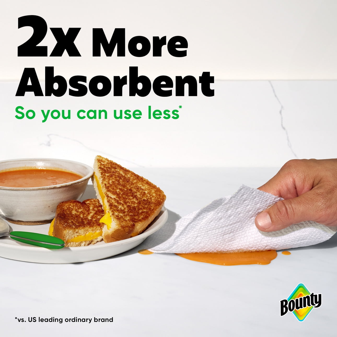 Bounty Paper Towels Select-A-Size White, 6 Triple Rolls, 123 Sheets Per Roll