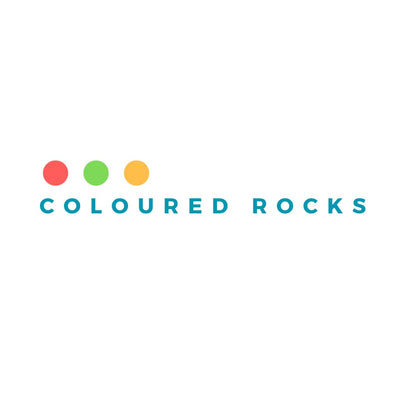 ColouredRocks (250+ carats. (4 pcs.) Mix Semi-Precious Natural Tumble Crystals, Loose Gemstone, Wholesale Polished Supply, Jewelry Making, DIY Craft, Gem Collection (20+ mm.)
