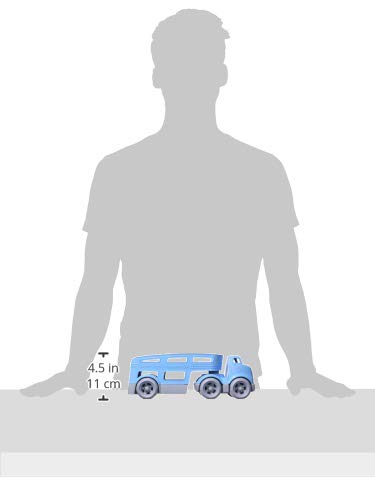 Green Toys Car Carrier, Blue CB - Pretend Play, Motor Skills, Kids Toy Vehicles. No BPA, phthalates, PVC. Dishwasher Safe, Recycled Plastic, Made in USA.