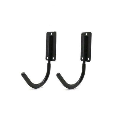 mkki Telescoping Ladder Hanger, Garage Wall Hooks, Folding Step Stool Hook, Wall Mount Hanger Organizer for Ladders, Utility Hooks for Garage Tool Organizers and Storage (2Pcs)