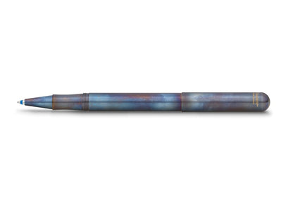Kaweco LILIPUT Ball Pen Fireblue with Cap Retractable Ballpoint Pen with a Standard D1 Refill in a Tin Box Metal Ball Pen 13 cm