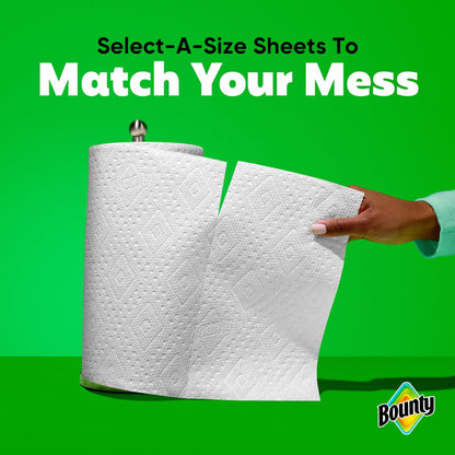 Bounty Paper Towels Select-A-Size White, 6 Triple Rolls, 123 Sheets Per Roll