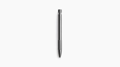Wingback Mechanical Pen | Luxury Precision Pen with Fisher Space Ink Cartridge, Heavyweight Metal Writing Pen, Made in England (Steel)