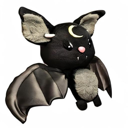 NatureMan Bat Plush Stuffed Animal Toys,Halloween Black Bat Decor Soft Hugging Plush Doll Toy Gifts,for Kids Birthday, Halloween, Christmas (Black,11.8inch)