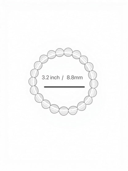 IETWIPNO Stretch Crystal Bracelet for Women,Elastic Beaded Bracelets Set of 1,Multicolor Healing Stone Adjustable Bangle,Gift for Her (8MM Round Brown)