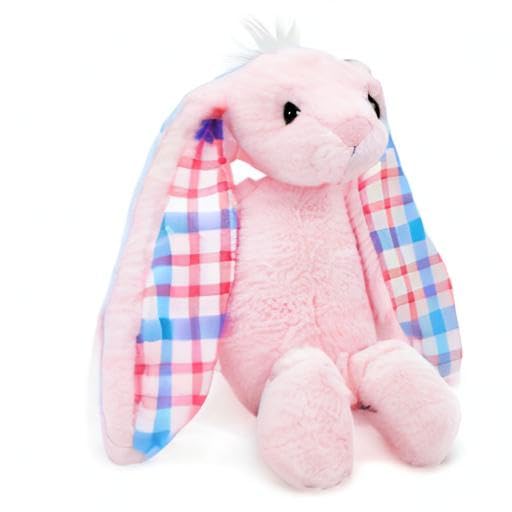 Plushible Easter Bunny Stuffed Animal, 18" (Pink) - Plush, Soft Embroidered Stuffed Bunny Toy for Kids, Newborns, Boys & Girls, Cuddly and Adorable Plush Toys