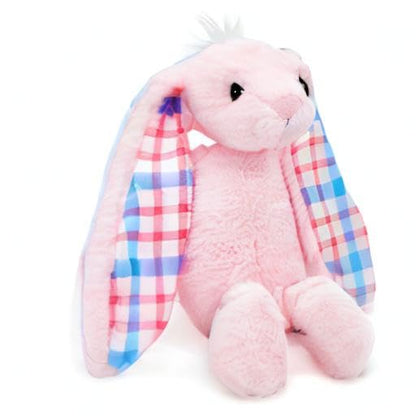 Plushible Easter Bunny Stuffed Animal, 14" (Pink) - Soft Embroidered Stuffed Bunny Plush Toy for Kids, Newborns, Boys & Girls, Cuddly and Adorable Plush Toys, Ideal for Birthdays & Gift Day