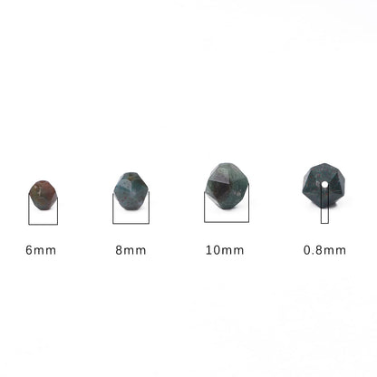 BEADIA Faceted Natural Indian Agate Stone Round Beads 6mm 36cm/Strand for Jewelry Making
