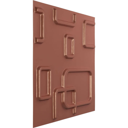 Ekena Millwork 11 7/8"W x 11 7/8"H Oslo EnduraWall Decorative 3D Wall Panel, Champagne Pink (Covers 0.98 Sq. Ft.