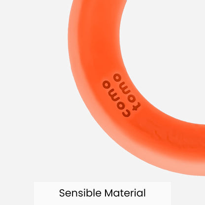Comotomo Silicone Baby Teether, Orange (Pack of 2)